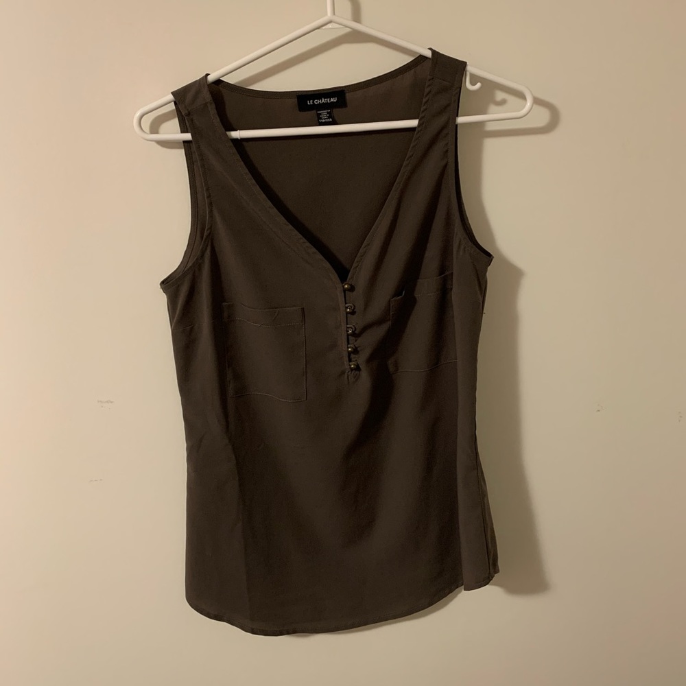 Le Chateau Green dress tank top